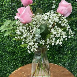 3 Roses Bouquet - Pink